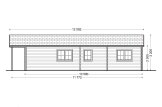 Domek letniskowy całoroczny LINCOLN (44+44 mm, z izolacją PLUS), 72 m² specification 4