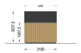 Domek ogrodowy drewniany TONIA (34 mm + elewacja, z izolacją), 5x3 m, 15 m² specification 3