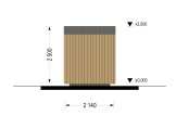 Domek ogrodowy drewniany EMMY (34 mm + elewacja, z izolacją), 2x2 m, 4 m² specification 4