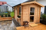 Sauna ogrodowa zewnętrzna ELDA (44 mm), 2,5x2 m, 5 m² customer 2