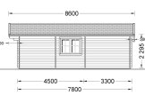 Dom drewniany letniskowy DIJON (44 mm), 44 m² specification 3