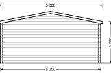 Domek ogrodowy drewniany WISSOUS (44 mm), 5x4 m, 20 m² specification 4