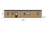 Dom drewniany letniskowy BELLA 3 (44 mm + elewacja, z izolacją), 75 m² specification 4