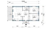 B-Ware: Dom drewniany całoroczny DONNA S (44+44 mm, z izolacją), 63 m² - z tarasem 11,5 m² specification 1