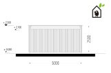 Domek ogrodowy drewniany PREMIUM (paneli SIP), 5x3 m, 15 m² specification 4