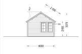 Domek ogrodowy drewniany ELLA (66 mm z pomieszczeniem gospodarczym), 7x4 m, 28 m² specification 5