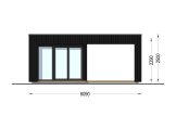 Domek ogrodowy drewniany INES z tarasem (34 mm + elewacja), 6x3 m, 18 m² specification 2