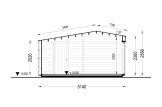 Domek ogrodowy drewniany TONIA PLUS (34 mm + elewacja), 5x3 m, 15 m² specification 6