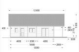 Dom drewniany letniskowy AURA (44+44 mm), 100 m² - z tarasem 35 m² specification 3