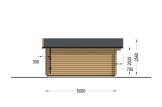 Domek ogrodowy drewniany DREUX (34 mm), 5x5 m, 25 m² specification 3