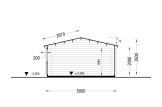 Garaż drewniany CLASSIC S (44 mm), 5x6 m, 30 m² specification 6