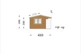 Domek ogrodowy drewniany OSLO (34 mm), 5x4 m, 20 m² specification 5