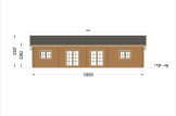 Dom drewniany letniskowy LIMOGES (44+44 mm), 103 m² specification 2