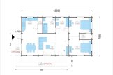 Dom drewniany letniskowy LIMOGES (44+44 mm), 103 m² specification 1