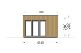 Domek ogrodowy drewniany PREMIUM (34 mm + elewacja, z izolacją), 5x4 m, 20 m² specification 5