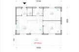 Domek letniskowy drewniany SELENE (44 mm + elewacja), 54 m² specification 1