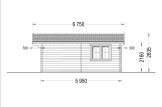 Domek letniskowy drewniany DREUX (44 mm), 6x6 m, 36 m² specification 3