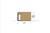 Domek letniskowy drewniany PREMIUM (34 mm + elewacja, z izolacją PLUS), 7,5 x 4 m, 30 m² specification 3