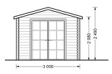 Domek ogrodowy drewniany STRONGHOLD (34 mm), 3x10 m, 30 m² specification 3