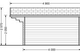 Domek ogrodowy drewniany WISSOUS (34 mm), 5x4 m, 20 m² specification 5
