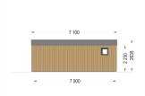 Domek ogrodowy drewniany TINA (34 mm + elewacja), 7x4 m, 28 m² specification 4