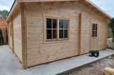 Garaż drewniany dwustanowiskowy ALTERNATIVE (44 mm), 6x6 m, 36 m² customer 1