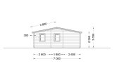 Dom drewniany całoroczny UZES (44+44 mm, z izolacją), 70 m² specification 4
