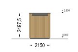 Domek ogrodowy drewniany PREMIUM L (34 mm + elewacja, z izolacją), 2x2 m, 4 m² specification 4
