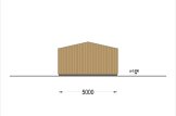 Garaż drewniany SILVIA (34 mm + elewacja), 5x6 m, 30 m² specification 4