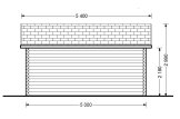 Domek ogrodowy drewniany ROYAL (44 + 44 mm, z izolacją PLUS), 5x5 m, 25 m² specification 4