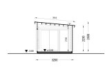 Domek ogrodowy drewniany EVA z pomieszczeniem gospodarczym (34 mm), 6x3 m, 11 m² specification 6