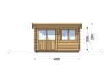 Domek ogrodowy drewniany LILLE F (44 mm), 4x3 m, 12 m² specification 2