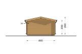 Garaż drewniany CLASSIC (44 mm), 4x7,5 m, 30 m² specification 4