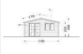 Domek ogrodowy drewniany WISSOUS (44 mm), 5x3 m, 15 m² specification 2