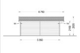 Domek letniskowy drewniany DREUX (44 mm), 6x6 m, 36 m² specification 5