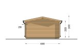 Domek ogrodowy drewniany LILLE (44 mm), 4x5 m, 20 m² specification 4
