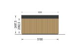 Domek ogrodowy drewniany EMMY (34 mm + elewacja), 5x5 m, 25 m² specification 4