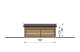 Garaż drewniany CLASSIC (34 mm), 4x6 m, 24 m² specification 5