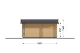 Domek ogrodowy drewniany OSLO (44 mm), 5x4 m, 20 m² specification 4