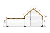 Dom drewniany letniskowy MIRABEL (44 mm + elewacja, z izolacją), 69 m² specification 7