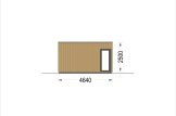 Dom drewniany letniskowy PREMIUM (34 mm + elewacja, z izolacją), 10,5 x 4,5 m, 47 m² specification 3