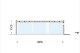 Garaż drewniany trzystanowiskowy SILVIA TRIO F (34 mm + elewacja), 9x6 m, 54 m² specification 6