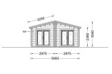 Domek letniskowy całoroczny MEGAN (44+44 mm, z izolacją PLUS), 60 m² specification 2