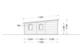 Dom drewniany letniskowy UZES F (44 mm), 70 m² specification 5
