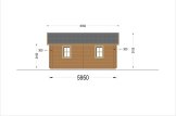 Dom drewniany całoroczny FILL (44+44 mm, z izolacją), 60 m² specification 3
