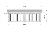 Domek letniskowy całoroczny MARINA (44+44 mm, z izolacją PLUS), 8x6 m, 48 m² specification 2