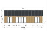 Dom drewniany letniskowy ADALINE (34 mm + elewacja), 50 m² specification 2