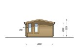 Domek ogrodowy drewniany DEVON (44 mm), 6x4 m, 24 m² specification 5