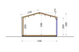 Domek ogrodowy drewniany PIA (34 mm + elewacja, z izolacją), 4x3 m, 12 m² specification 6