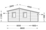Dom drewniany letniskowy DIJON (44 mm), 44 m² specification 4